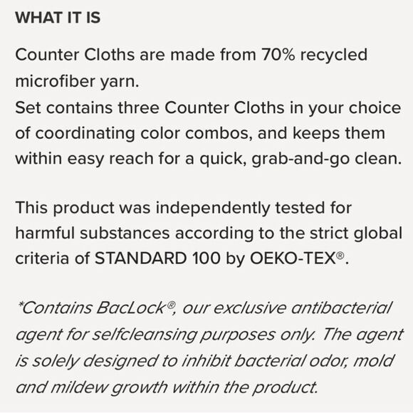 Norwex Counter Cloths Light Blue Set of 3 NWT - Picture 5 of 10